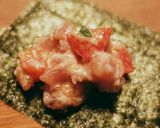 マグロのユッケ。ネギトロのユッケ。作り方4写真