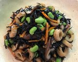 枝豆入り☆ひじきの煮物作り方7写真