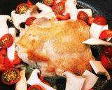 トマトのとろみがきいた照り焼きチキン作り方3写真