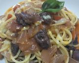 牛すじ肉のラグーパスタ作り方16写真
