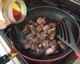 鶏レバーの カラメルソテー作り方4写真