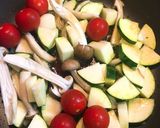 夏野菜で！生ハムとズッキーニのパスタ作り方4写真
