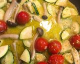 夏野菜で！生ハムとズッキーニのパスタ作り方5写真