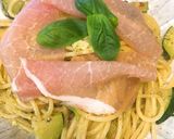 夏野菜で！生ハムとズッキーニのパスタ作り方7写真