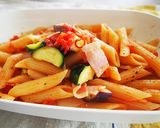 レンジで簡単　夏野菜アラビアータ作り方5写真