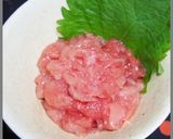 簡単おつまみ！鮪ねぎとろの塩レモンユッケ作り方3写真