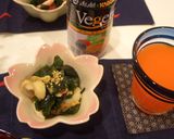 魚介とわかめのからし酢味噌作り方1写真
