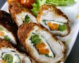 野菜とチーズのササミロールかつ作り方6写真