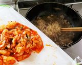 豚ひき肉と春雨のキムチ炒め作り方4写真