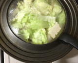 節約！豚肉と絹揚げとキャベツのシンプル煮作り方4写真