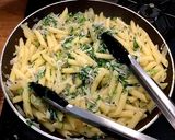 しらすとカブの葉のパスタ作り方4写真