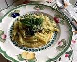 しらすとカブの葉のパスタ作り方5写真