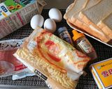 ハムとチーズのガーリックフレンチトースト作り方1写真