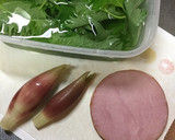 ハムとみょうがと大葉の和え物♡作り方1写真