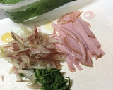ハムとみょうがと大葉の和え物♡作り方2写真