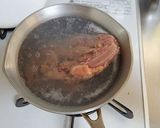 鶏チャーシュー入り 鶏出汁の二色うどん作り方3写真