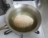 鶏チャーシュー入り 鶏出汁の二色うどん作り方13写真