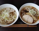 鶏チャーシュー入り 鶏出汁の二色うどん作り方20写真