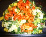 イカとキムチ入り　ねぎ焼き作り方7写真