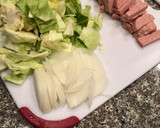 マヨネーズ大好き スパムと卵の野菜炒め作り方1写真