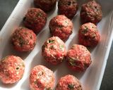 大葉の香りの豚つくね作り方4写真