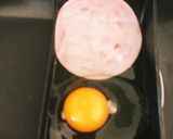 朝ごはん、お弁当に最適！ハムエッグ作り方1写真