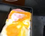 朝ごはん、お弁当に最適！ハムエッグ作り方3写真