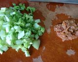 大根葉と梅としらす干しの混ぜご飯作り方1写真