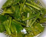 火を使わないレンジで小松菜おひたし作り方4写真
