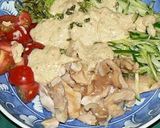 電子レンジで作る棒々鶏のサラダ仕立て作り方7写真