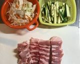 簡単！ ズッキーニと豚肉の炒め物作り方1写真