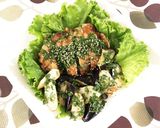 鶏もも肉と茄子と長芋のサッパリ揚げ☆作り方5写真