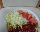 卵の野菜と鶏肉のオムレツ作り方2写真