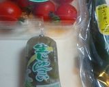 ズッキーニとトマトのじゅんさい和え作り方1写真