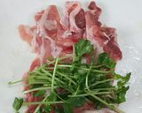 ★こま切れ肉で＊豚肉の豆苗巻き甘辛煮＊♪作り方1写真