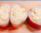 朝ごはんに!フランスパンのハム卵トースト作り方5写真