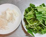 簡単！ほうれん草のオリーブオイル炒め作り方1写真