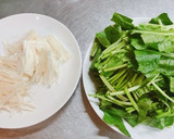 簡単！ほうれん草のオリーブオイル炒め作り方1写真