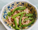 簡単!インゲンと豚肉の炒め物作り方7写真