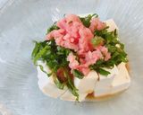 簡単！ポン酢で食べる 豆腐のたらこのせ作り方4写真