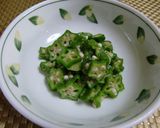 ★レンジでチン！簡単＊オクラのお浸し＊♪作り方3写真