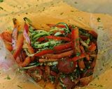 夏野菜の簡単！ジェノベーゼサラダ作り方4写真