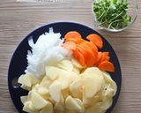 レンジにお任せ！デリシャスポテトサラダ。作り方1写真