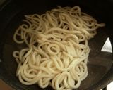 めんつゆで簡単★ひき肉のカレー混ぜうどん作り方4写真