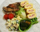 お弁当(6/26) 手羽中とダイスサラダ作り方1写真