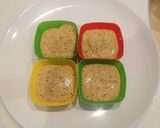 離乳食後期☆ゴマきな粉とバナナ蒸しパン☆作り方6写真