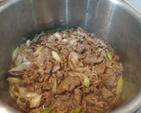牛肉と味玉のすき焼き風煮物作り方3写真