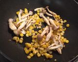 しめじコーンバター醤油 青のり風味作り方3写真