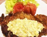 鶏モモのカリカリ焼き☆特大できました！作り方5写真