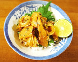 さっぱり美味しい！漬け丼のへべす添え作り方5写真